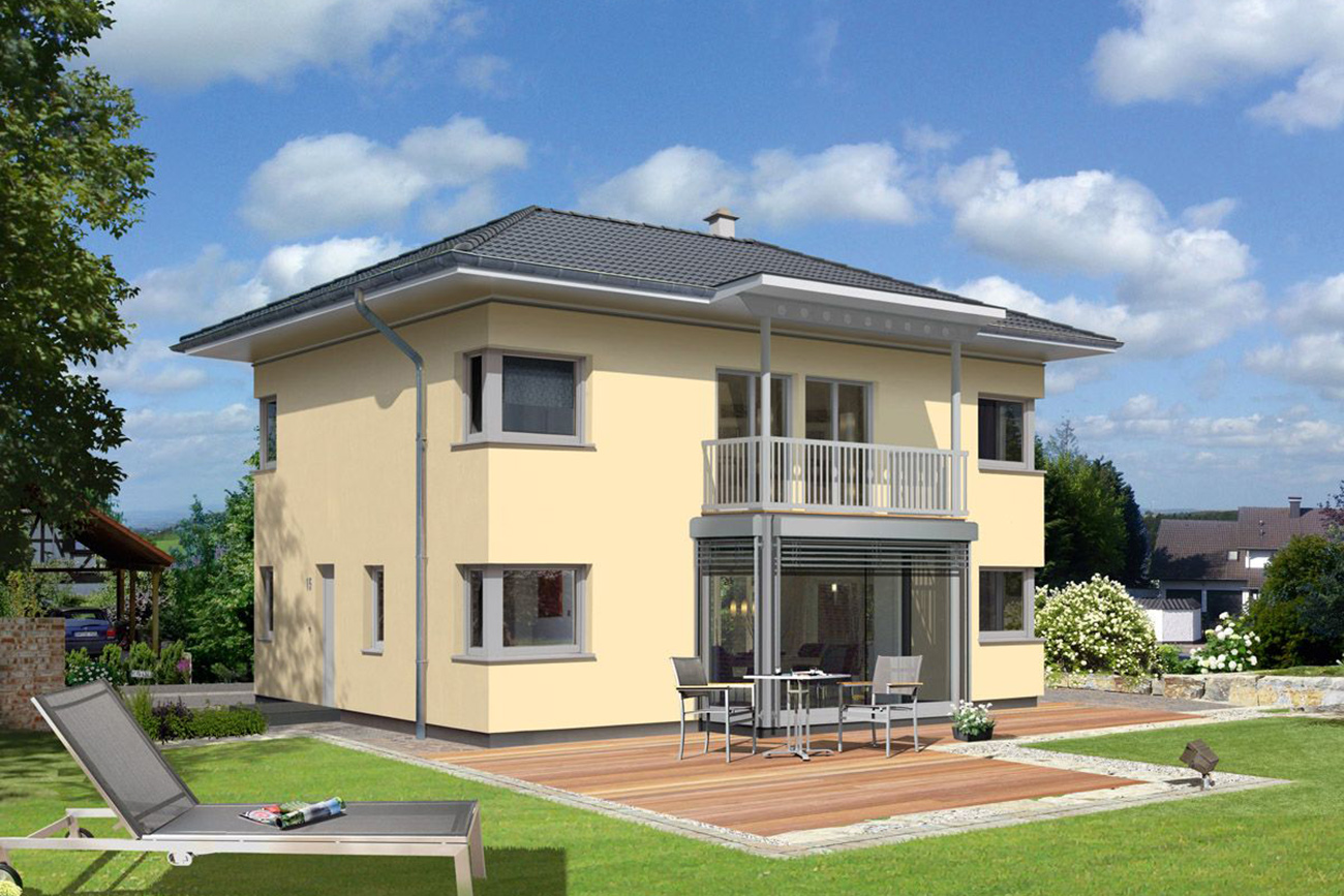 Trend 146 W mit Balkon und Wintergarten - Fassaden-Farbvariante